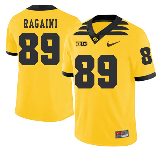 2019 Men #89 Nico Ragaini Iowa Hawkeyes College Football Alternate Jerseys Sale-Gold - Click Image to Close